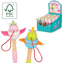 Tobar Wooden Unicorn And Dragon Cup And Ball (1 Colour Chosen at Random)