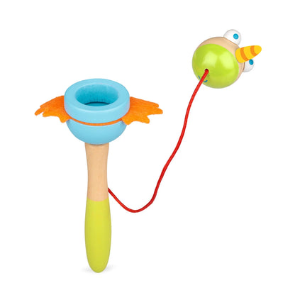 Tobar Wooden Unicorn And Dragon Cup And Ball (1 Colour Chosen at Random)