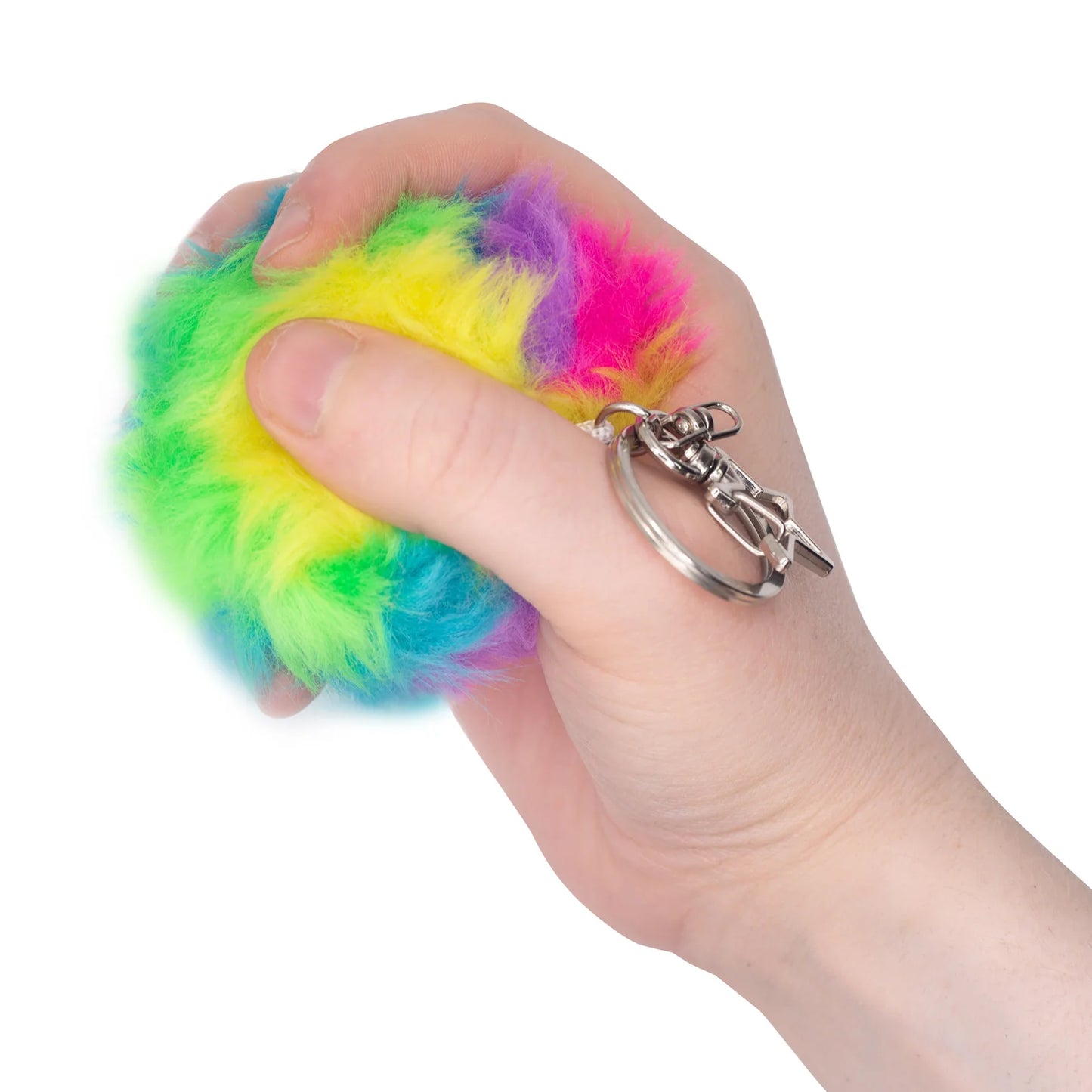 Tobar Scrunchems Furry Squish Ball Keychain