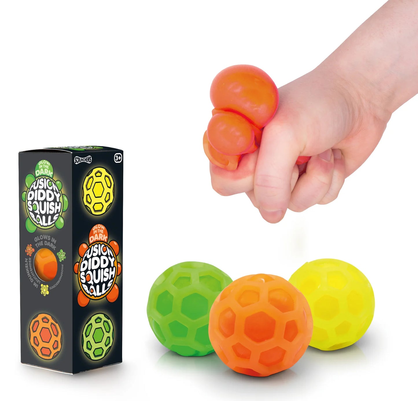 Tobar Scrunchems Fusion Diddy Squish Balls - 3Pk