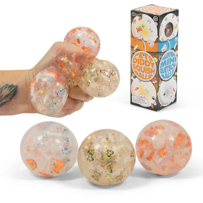 Tobar Scrunchems Pets Diddy Squish Ball - 3Pk