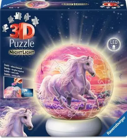 Ravensburger Horses at the Beach 3D Puzzle Night Light