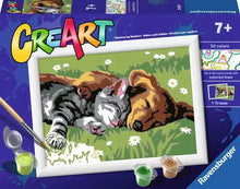Ravensburger CreArt Painting By Numbers Sleeping Cat & Dog