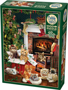 Cobble Hill Puzzles 1000 Pieces Christmas Kittens