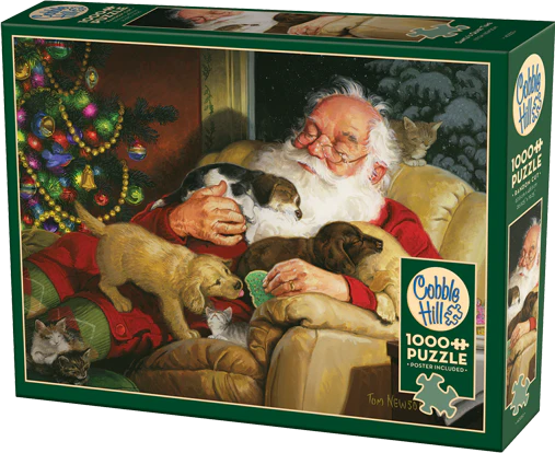Cobble Hill Puzzles 1000 Pieces Santa's Quiet Time