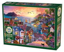 Cobble Hill Puzzles 1000 Pieces Coastal Town at Sunset
