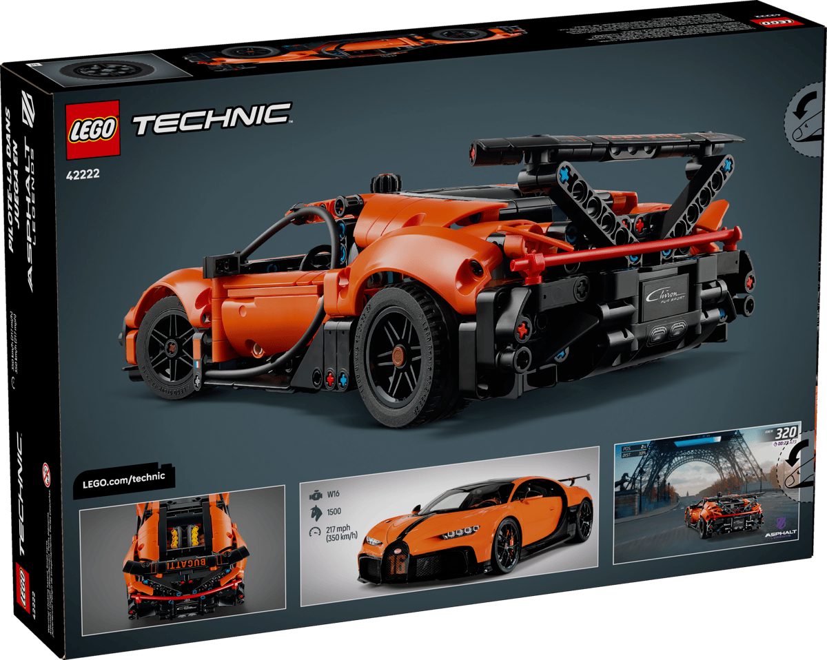 Lego Technic 42222 Bugatti Chiron Pur Sport Hypercar