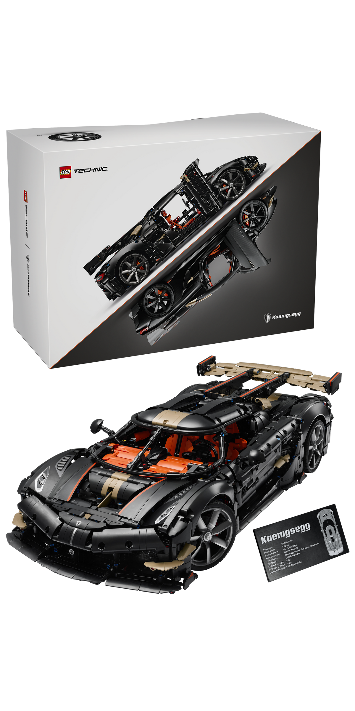 LEGO Technic 42232 Koenigsegg Sadair's Spear Megacar
