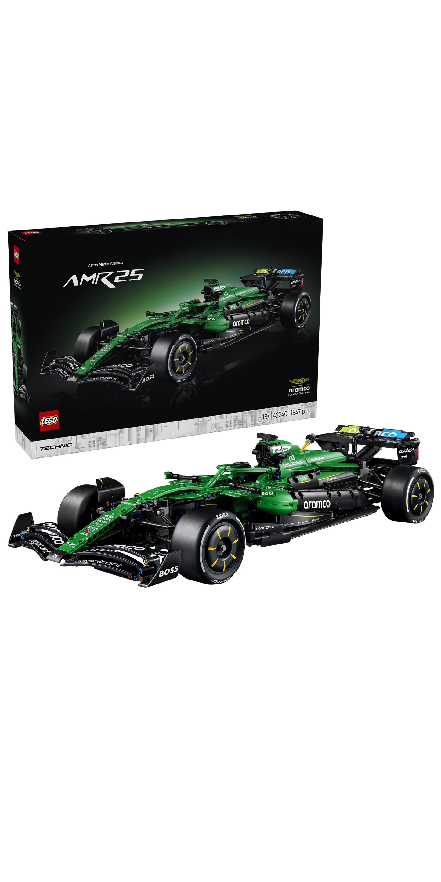 LEGO Technic 42240 Aston Martin Aramco AMR25 F1® Car