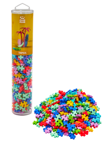 Plus Plus Tube 240 pc - Tropical Mix
