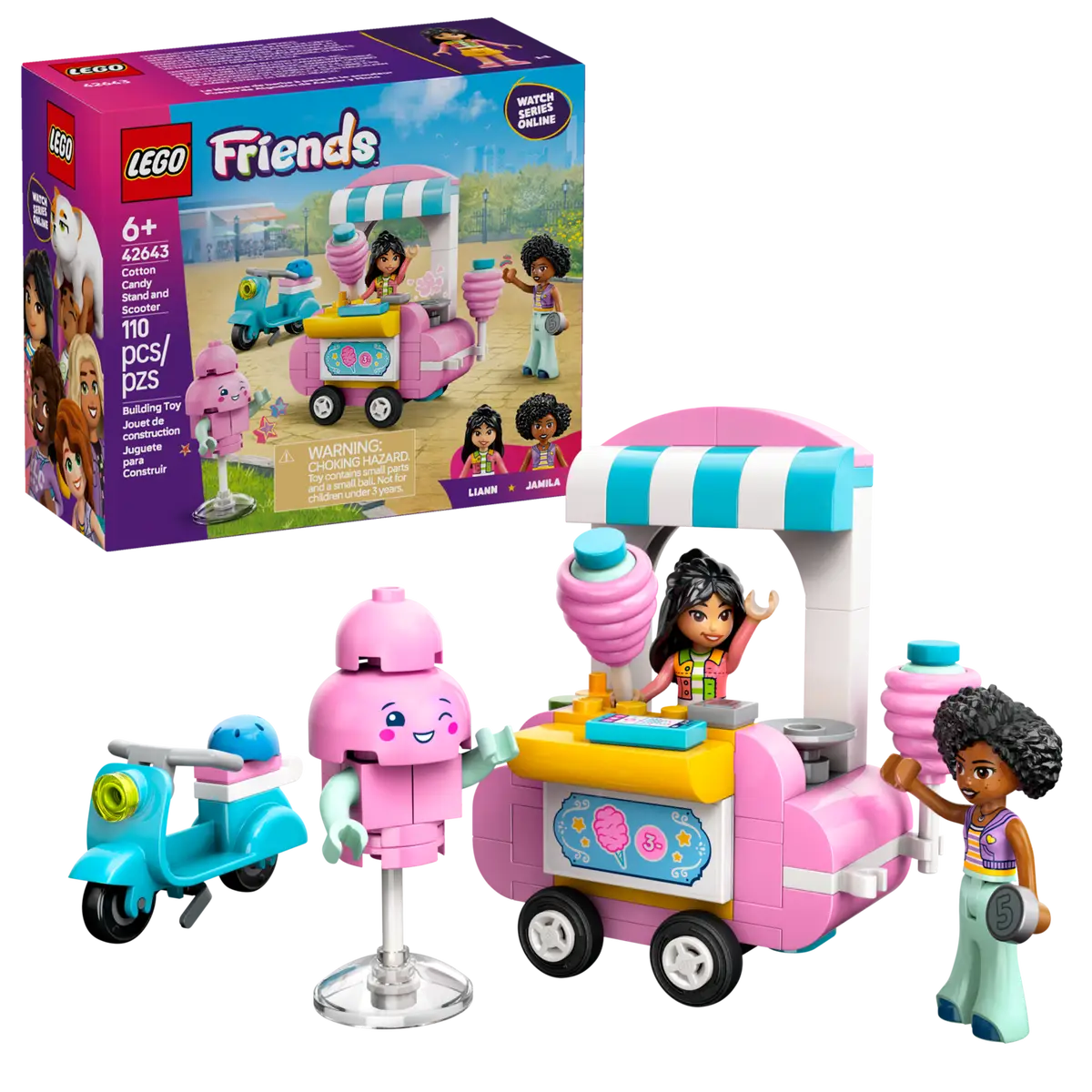 Lego Friends 42643 Cotton Candy Stand and Scooter