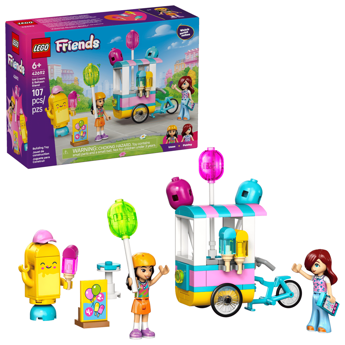 Lego Friends 42692 Ice Cream & Balloon Stand