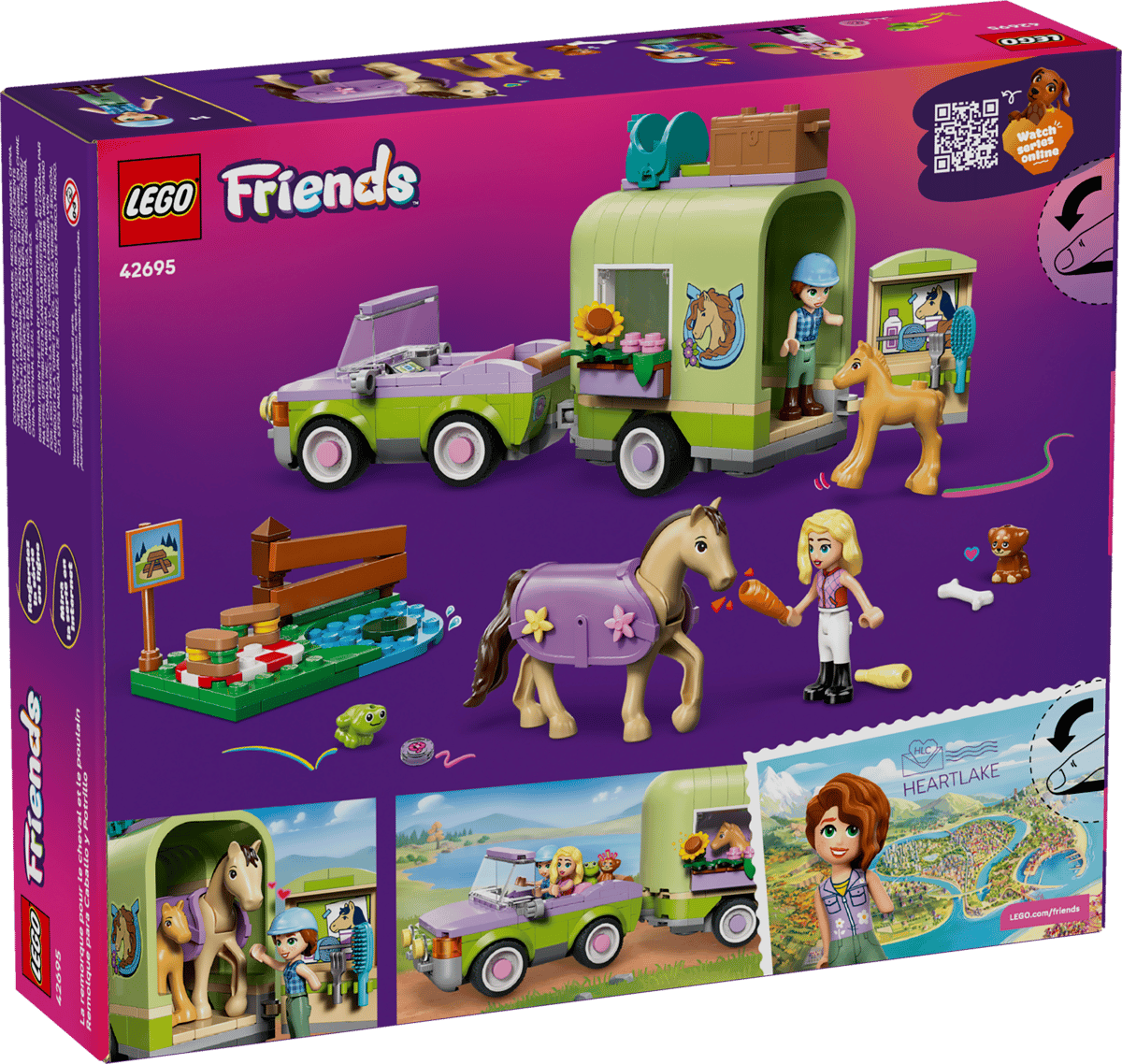 Lego Friends 42695 Horse & Baby Foal Trailer