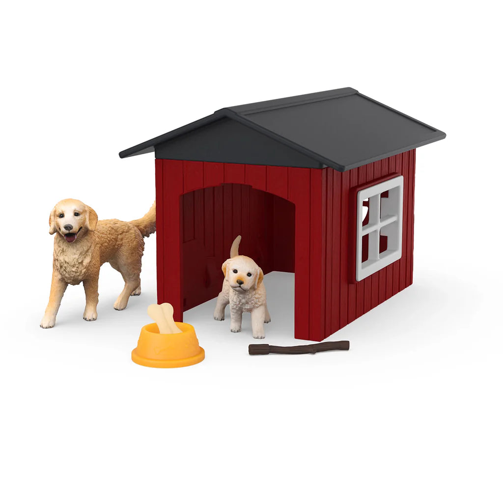 Schleich Dog Kennel With Golden Retrievers