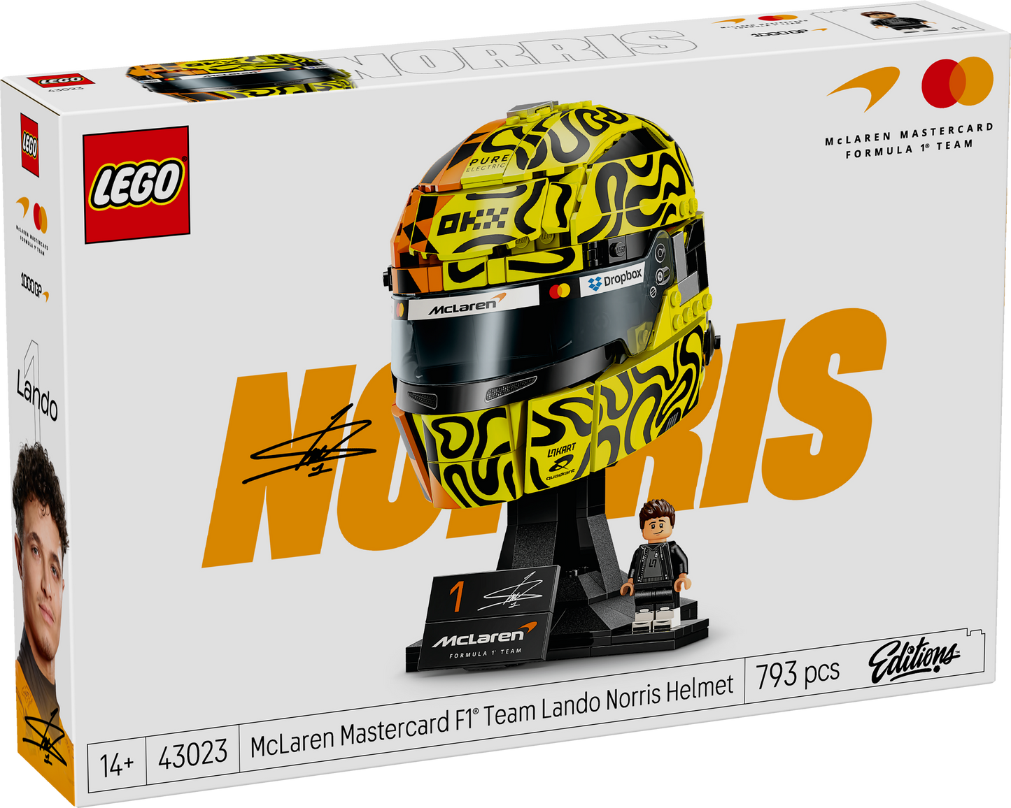 LEGO Editions Formula 1 43023 McLaren Mastercard F1® Team Lando Norris Helmet