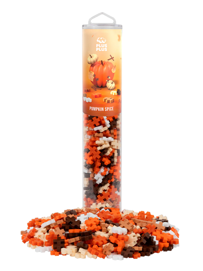 Plus Plus Tube 240pc - Pumpkin Spice