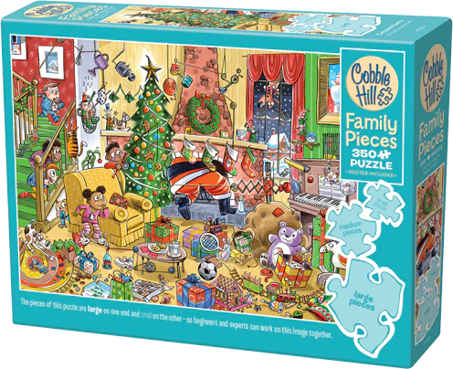 Cobble Hill Puzzles 350 Pieces Catching Santa
