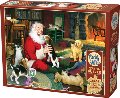 Cobble Hill Puzzles 275 Pieces Santa's Playtime