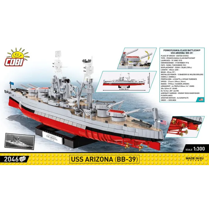 Cobi USS Arizona (Bb-39)