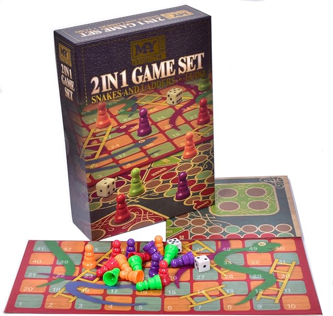 2 In 1 - Snakes & Ladders & Ludo