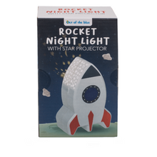 Out of The Blue Night Light With Star Projector Rocket