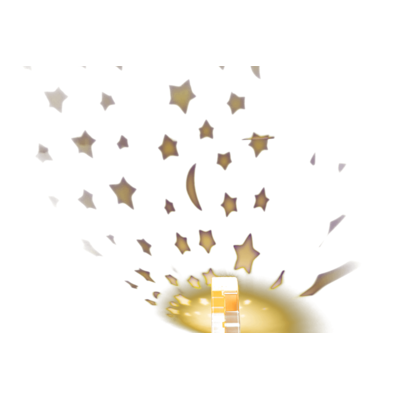 Out of The Blue Night Light With Star Projector Rocket