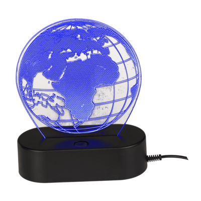 Out Of The Blue 3D-Lamp Globe With Usb-Cable In Gift Box