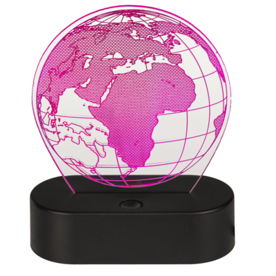 Out Of The Blue 3D-Lamp Globe With Usb-Cable In Gift Box