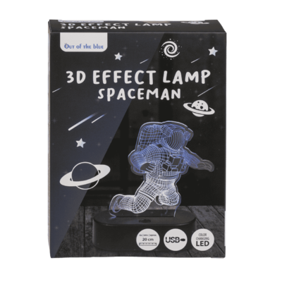 3D-Lamp Spaceman With Usb-Cable In Gift Box