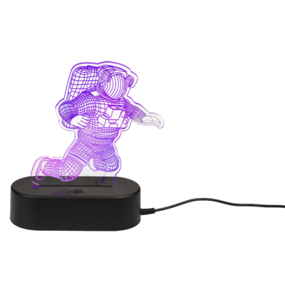 3D-Lamp Spaceman With Usb-Cable In Gift Box