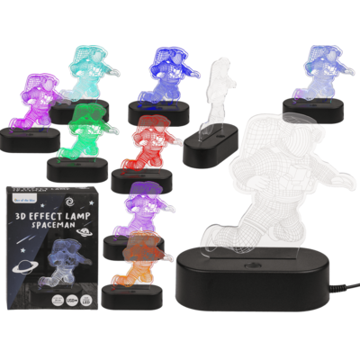 3D-Lamp Spaceman With Usb-Cable In Gift Box