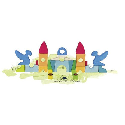 Goki Castle Building Puzzle Sparkling Stone