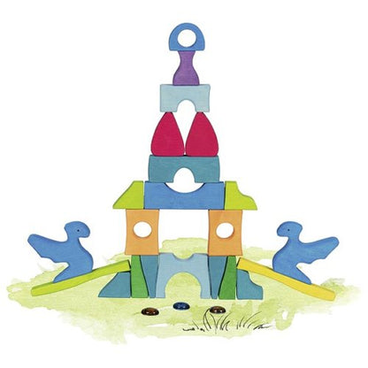 Goki Castle Building Puzzle Sparkling Stone