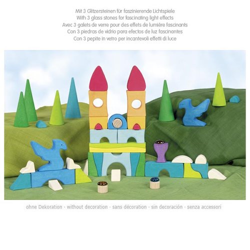 Goki Castle Building Puzzle Sparkling Stone