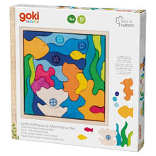 Goki Landscape Puzzle Sea Lights With 4 Glass Stones, 23 X
