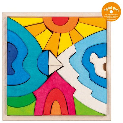Goki Landscape Puzzle Little Polar Bear