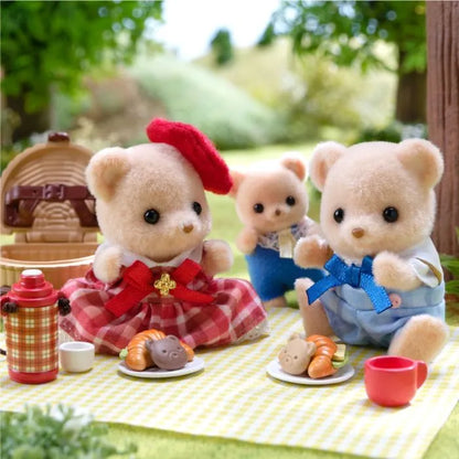 Sylvanian Families Biscuit Bear Sister & Brother - Delicious Picnic