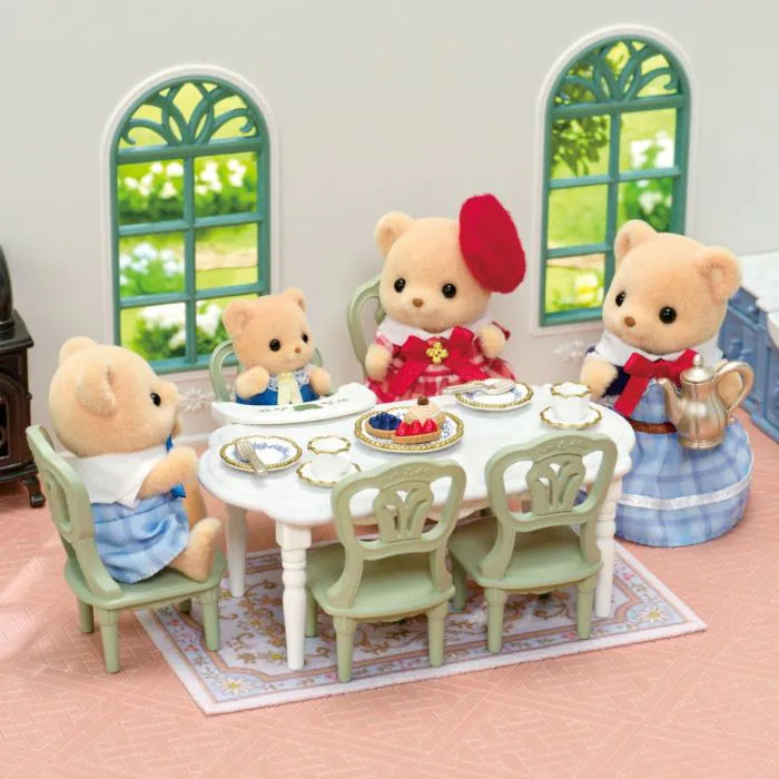 Sylvanian Families Red Roof Riverside Manor Elegant Dining Room