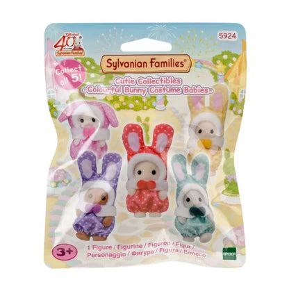 Sylvanian Families Cutie Collectibles -Colourful Bunny Costume Babies-