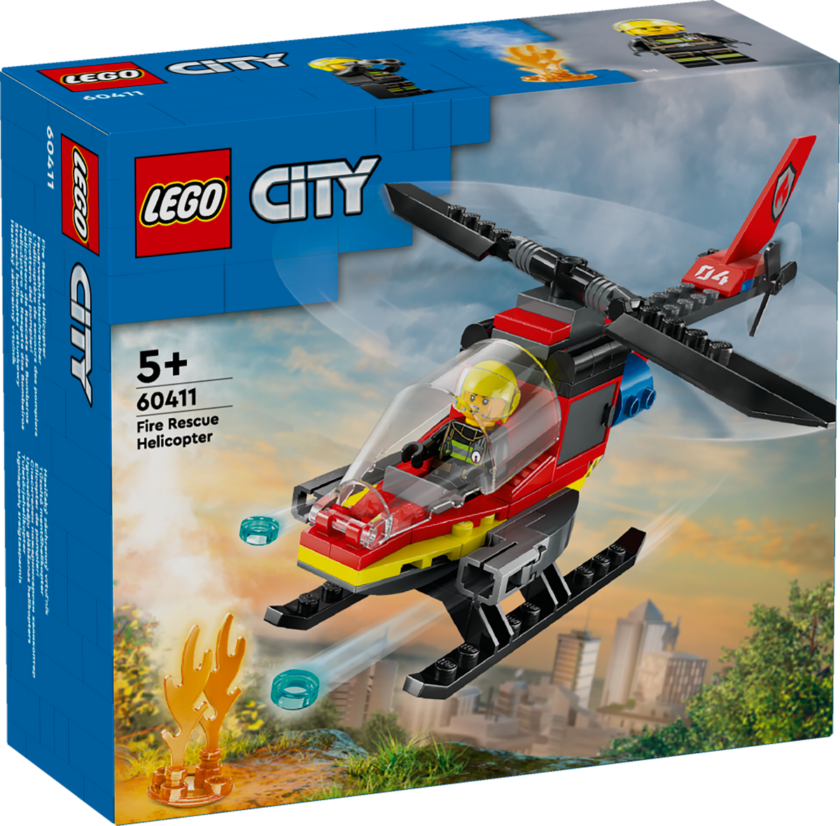 LEGO City 60411 Fire Rescue Helicopter