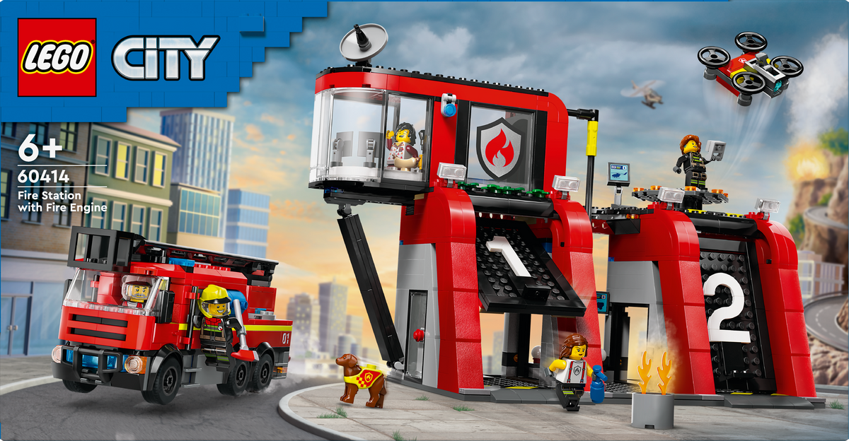 LEGO City 60414 Fire Station with Fire Truck