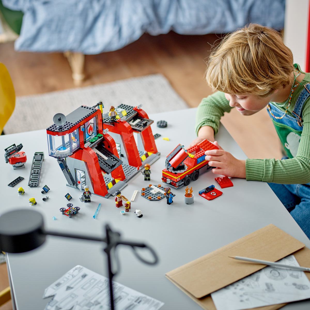 LEGO City 60414 Fire Station with Fire Truck