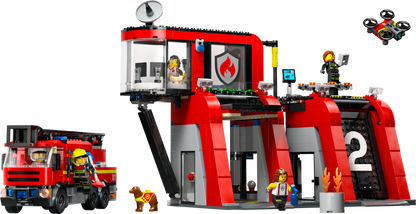 LEGO City 60414 Fire Station with Fire Truck