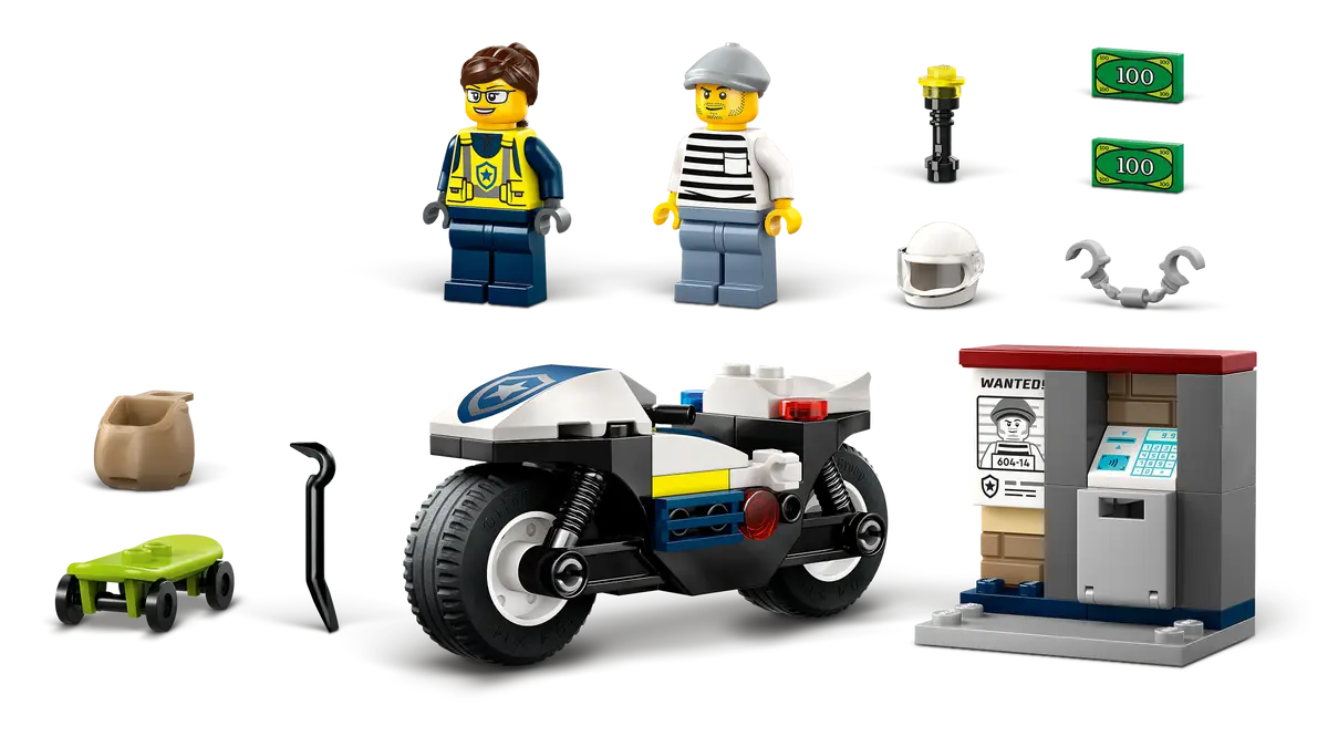 Lego City Police 60455 Police Motorcycle Chase