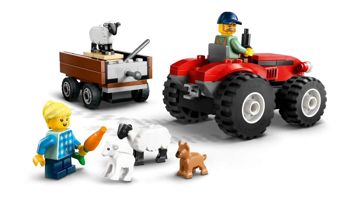 Lego City Great Vehicles 60461 Red Farm Tractor with Trailer & Sheep