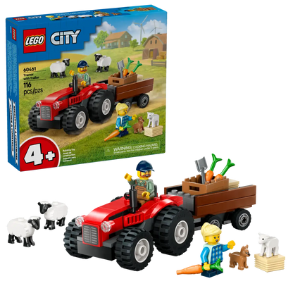 Lego City Great Vehicles 60461 Red Farm Tractor with Trailer & Sheep