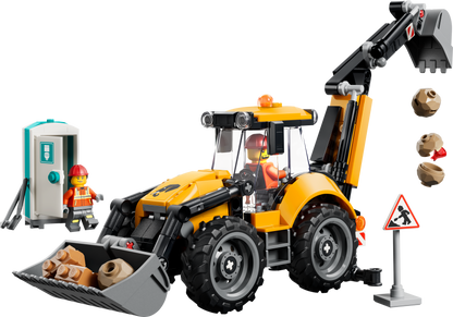 LEGO City Great Vehicles 60480 Yellow Backhoe Loader