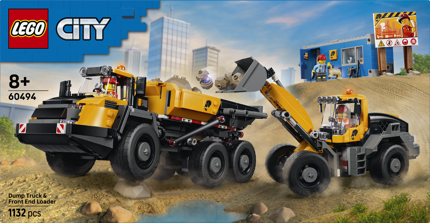 LEGO City Big Vehicles 60494 Dump Truck & Front End Loader