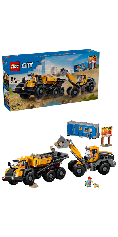 LEGO City Big Vehicles 60494 Dump Truck & Front End Loader