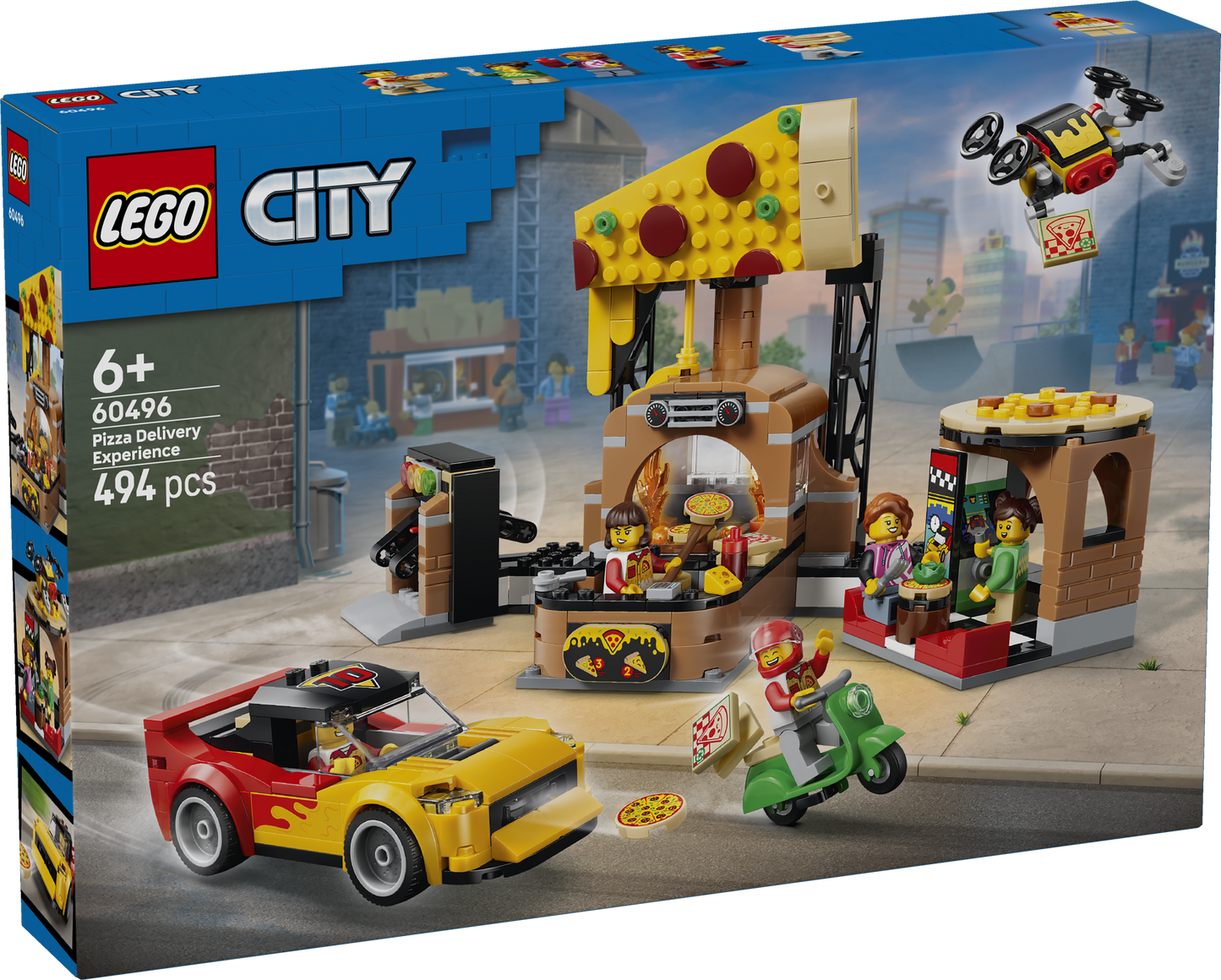 LEGO My City 60496 Pizza Delivery Experience with Vehicles